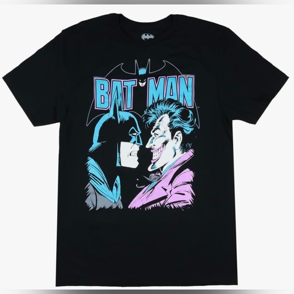 DC Comics Batman And The Joker Adult XL Short Sleeve Shirt. New!